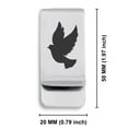 thumbnail image 2 of Stainless Steel Religious Dove Classic Slim Money Clip Credit Card Holder, 2 of 2