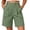 Dark Green, variant on Cargo Bermuda Shorts for Women Summer Elegant Casual Elastic High Waist Wide Leg Formal Dress Work Shorts with Multi-Pockets Blue XXL