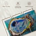 thumbnail image 6 of Elephant Stock Oyster Two Wall Art - Horizontal Multi Panel Canvas - Hallway Wall Decor - Animal Multi Panel - Blue And Beige Decor By Jeanette Vertentes - 74" x 48", 6 of 8