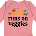 thumbnail image 4 of Inktastic Vegetarian Runs On Veggies Boys or Girls Long Sleeve Baby Bodysuit, 4 of 5