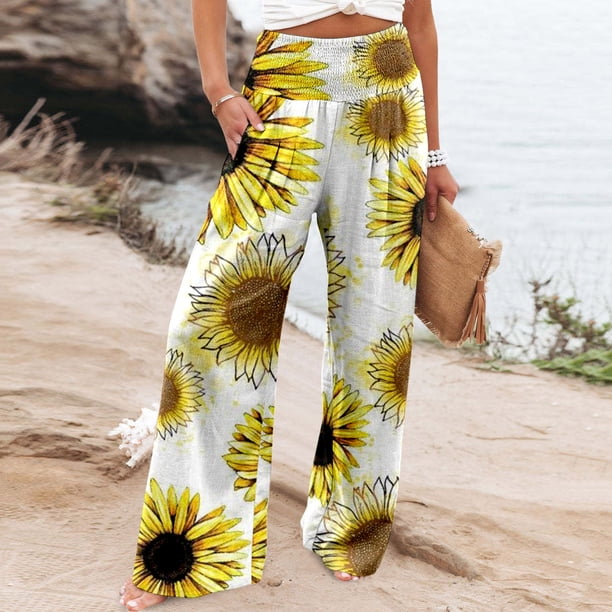 WILLBEST Pantalones Casuales para Mujer: Pantalones de Yoga y Fitness con Cintura Alta, Elásticos y con Bloques de Color para Actividades Diarias al Aire Libre. Grande