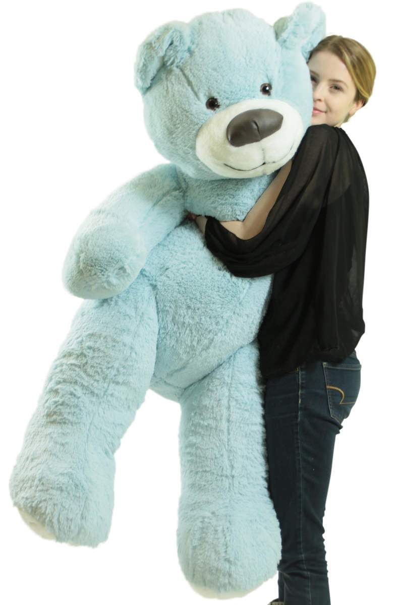 blue big teddy bear