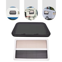 TFCFL RV Caravan Camper Top-Hinge Push-Out Window RV Exit Window with Blind Screen 900mm x 550mm