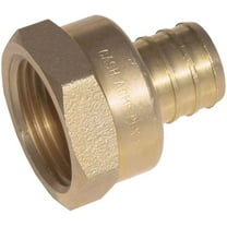 SharkBite UC072LFA Pex Inserts Threaded Female Adapter, 1/2" x 1/2", Brass