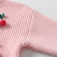 thumbnail image 5 of Cethrio Girls Crew Neck Sweaters Size 7-8, Fall Winter Long Sleeve Knitted Pullover Girls Clothing Pink, 5 of 6