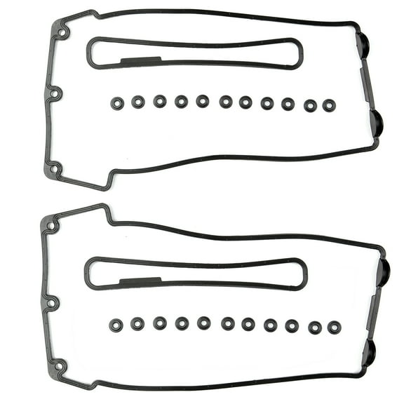 ECCPP Valve Cover Gasket Set fit 1998-2005 for Land Rover for BMW 540i 740i 740il X5 Z8 4.4L for Automotive Replacement Engine Gaskets Left and Right