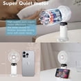 thumbnail image 5 of Portable Handheld Fan, Portable Fan Rechargeable, 5000mAh, 180° Adjustable, 6 Speed Wind, Display Electricity in Real Time, USB Rechargeable Foldable Fan, Quiet Personal Fan with Power Bank, 5 of 5
