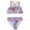 Pink, variant on ibiyuan Teen Girls Period Swimwear 2 Piece Adjustable Straps Beach Skirt Bathing Suit Quick Dry Hawaiian Tankini Set Cute Ruffle Cut Out Girls' Swimwear Bikini Modest Swimwear with Cover Up
