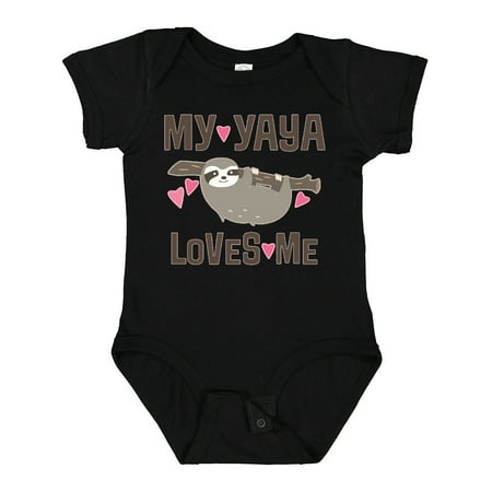 

Inktastic My Yaya Loves Me Sloth Gift Baby Girl Bodysuit