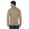 thumbnail image 2 of Devon & Jones DG792 Unisex Bristol Sweater Fleece Quarter-Zip Pullover-Khaki Heather-2XL, 2 of 2
