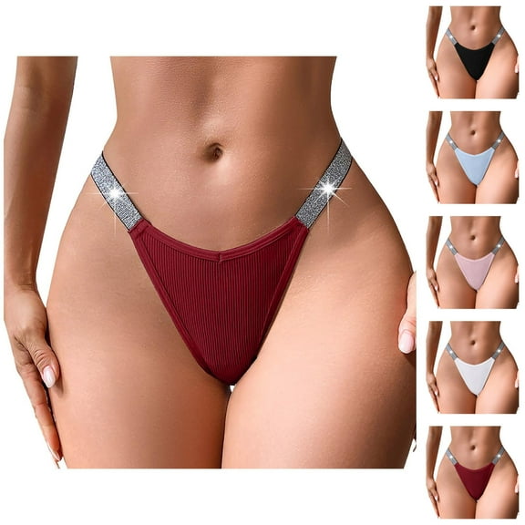 Women Fashion Panties Soft Silver Ribbon Panties T Shorts Womens Bikini Underwear