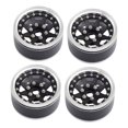 thumbnail image 2 of Llantas RC 1/10, portátiles, de aleación de aluminio, con beadlock, repuestos para 90 D110 TF2 Negro, 2 of 9