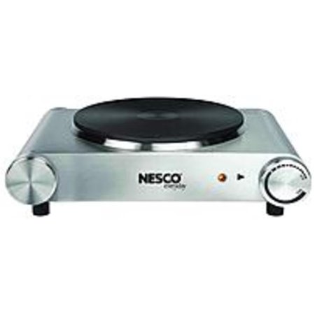 Nesco SB-01 1500-Watts Stainless Steel Single Electric Burner - (Refurbished)