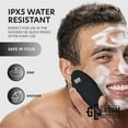thumbnail image 5 of CHARGEWORX Groom Essentials Rechargeable Silicone Face Scrubber and Sonic Facial Massager, Black, 5 of 6