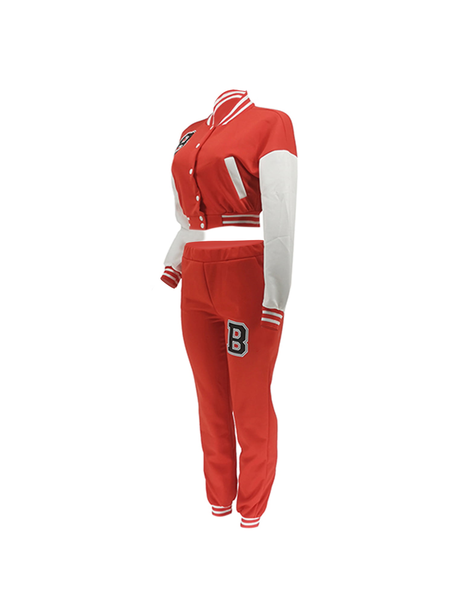 Cute Rompers For Women Tracksuits Two Piece Pants Set Lady Jacket Outfits  Stripe Cold Shoulder Zipper For Woman Sweat Suit Desinger Tracksuit Sport  Joggers White Red From Clothes0708, $8.85