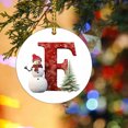 thumbnail image 3 of HomeDM 26 Letter Ornaments, Acrylic Hanging Alphabet Pendant for Xmas Wreaths, Letter F, Christmas Tree Party Home Decorations, 3 of 5
