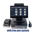 thumbnail image 2 of 14 Inch All In One Touch Screen POS Cash Register Windows System With Software VFD Customer Display For Retail ,Easy to Use, 2 of 6