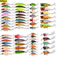 thumbnail image 2 of Fishing Lure Set Fishing Hard Bait Mini Minnow Floating Sinking Swing Crankbait Crazy Wobblers Artificial Bionic Crank Lures 10pcs Lures-B, 2 of 6