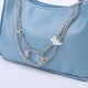 thumbnail image 5 of Mujer PU Bolso Axila Mariposa Cadena Color Mini Monedero () Azul, 5 of 9