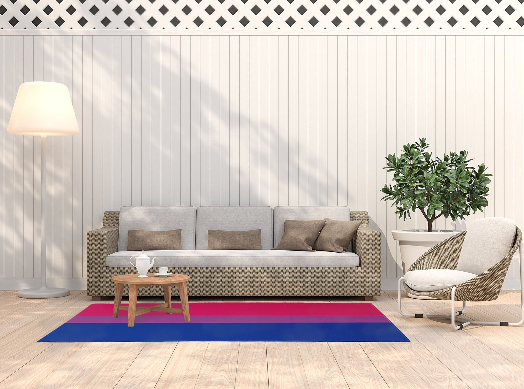 Simply Daisy 5' x 7' Bisexual Bisexual Chenille Indoor/Outdoor Rug