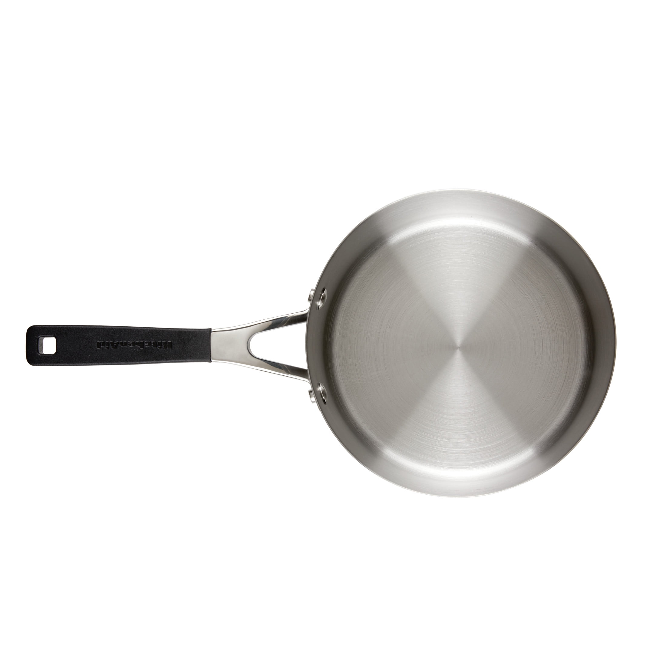 KitchenAid Stainless Steel Induction Saucepan with Lid, 3-Quart, Brushed Stainless Steel