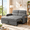 2-seater-Gray-1, variant on Asofer 3-in-1 Convertible Sofa Bed, 5-Position Adjustable Linen Loveseat for Small Space, Dark Gray