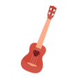thumbnail image 1 of Mini Kids Guitar Toy Acoustic Ukulele 4 Strings Educational Plastic Learning Red-brown, 1 of 9