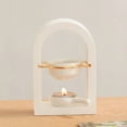 thumbnail image 5 of Golden Arch Ceramic Wax Melt Warmer-Essential Oil Burner, Tea Light Powered Wax Burner For Scented Wax & Oil, Romantic Home Decor Ambiance Diffuser, 5 of 6