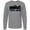 AC-Heather Grey, variant on Tokyo Japan City Skyline with Grunge Long Sleeve T-Shirt