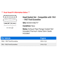 thumbnail image 2 of Head Gasket Set - Compatible with 1961 - 1967 Ford Econoline 1962 1963 1964 1965 1966, 2 of 2