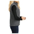 thumbnail image 3 of Womens Super Soft Value Polyester Fleece Vest Iron Grey Medium, 3 of 6