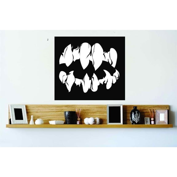 New Wall Ideas Vampire Mouth Fang Horror Scary Halloween Party Kids Boy Girl Teen Dorm Room Children 20x20