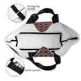 thumbnail image 4 of Disketp Brown Gold Grid Bolsa Tote Estampada para Mujer, Bolso de Hombro y de Mano para Compras y Viajes, 4 of 8