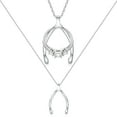 thumbnail image 1 of Collar con soporte para anillos Emily C en forma de espoleta de plata de ley, 1 of 8