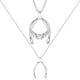 thumbnail image 1 of Collar con soporte para anillos Emily C en forma de espoleta de plata de ley, 1 of 8
