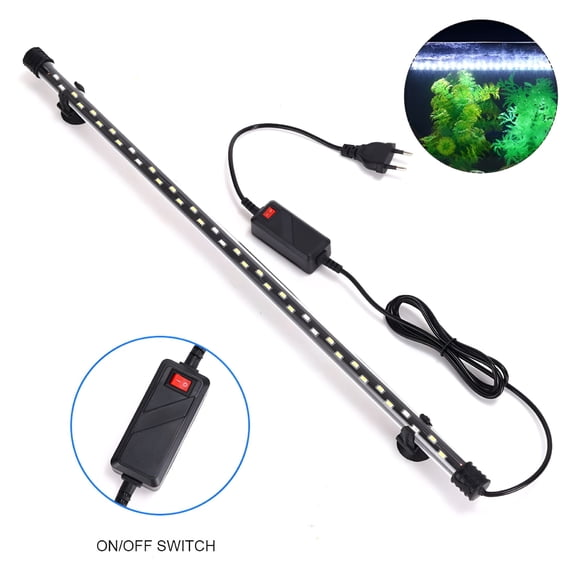 HIBIBUD Aquarium Light Fish Tank Underwater Lamp, Multicolor Light Effect LED Compact Aquariums Lighting Decoration
