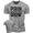 T-Shirt Heather Grey, variant on Gymish Pain for Grow Workout T-Shirt for Men – Funny Gym Shirt, Motivational Fitness Tee, Heather Grey with Sleeve Logo, Small