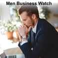 thumbnail image 2 of SKMEI Retro Classic Square Watches for Men Quartz Analog Waterproof Watch Leather Business Casual Mens Wrist Watch, 2 of 8