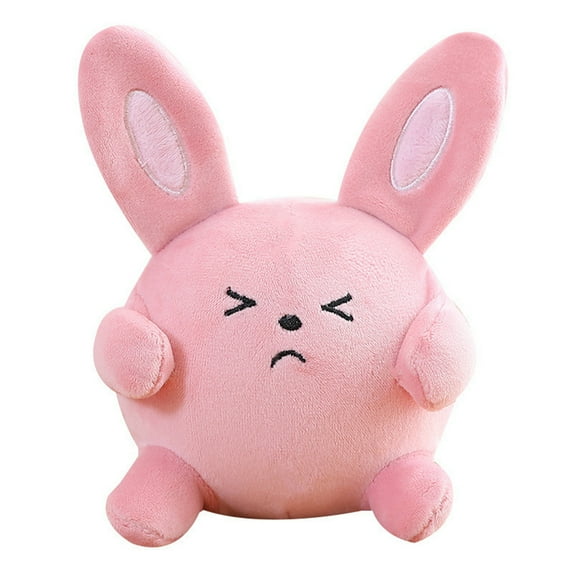 hirigin Stuffed Bunny Plush Toy Rabbit Decompression Toys Plushie Toys Stuffed Animal Plush Doll Stress Relief Plushie Squeeze Toy for Adult, Kids, Boys, Girls (Pink)