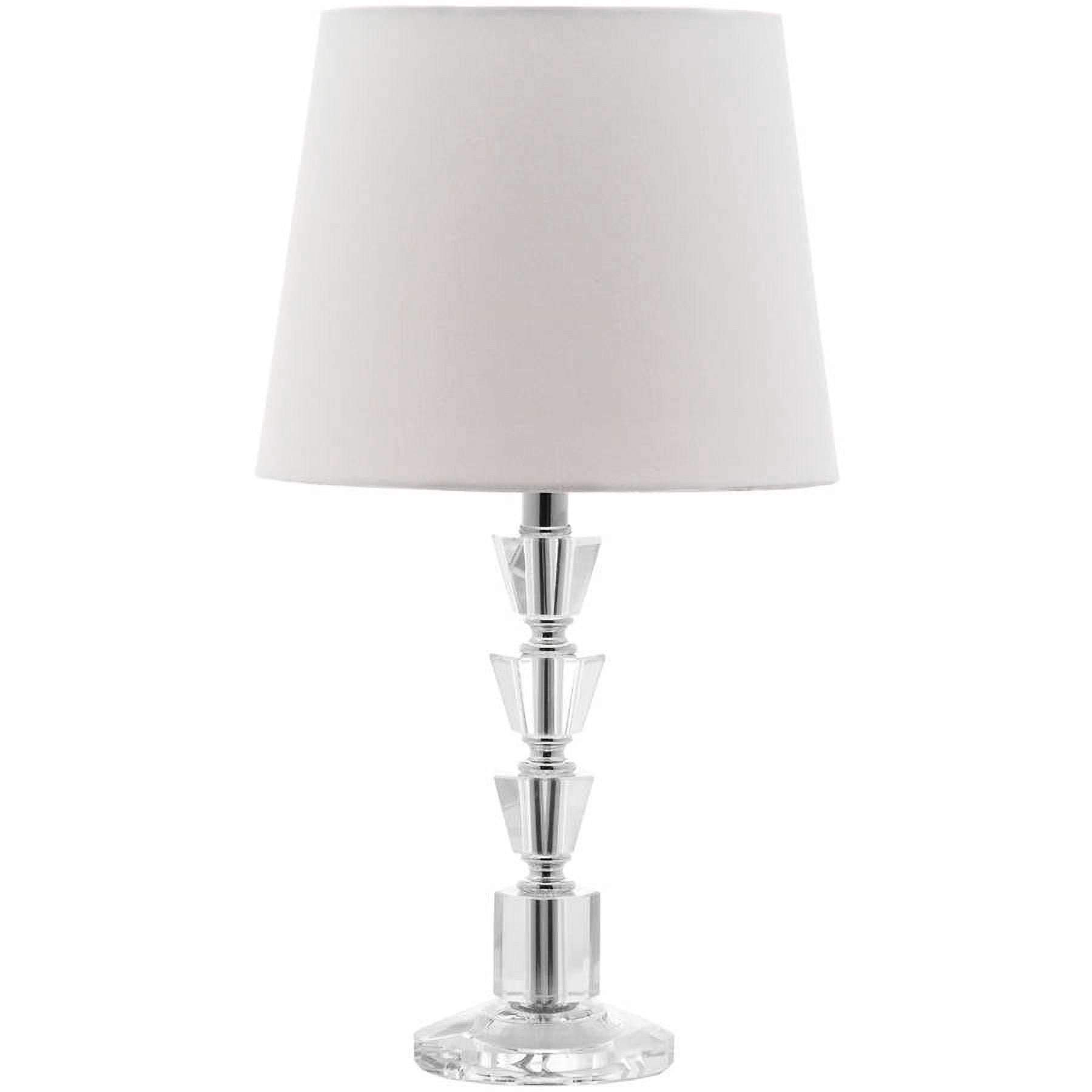 Safavieh Harlow 16" Crystal Table Lamp with Off-White Polyester Shade, Set of 2
