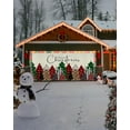 thumbnail image 4 of Christmas Garage Door Banner Cover 6 x 13 ft, Merry Christmas Green and Red Plaid Buffalo Tree Beige Christmas Garage Door Decorations Holiday Christmas Backdrop Decor for Winter New Year Xmas Party, 4 of 6