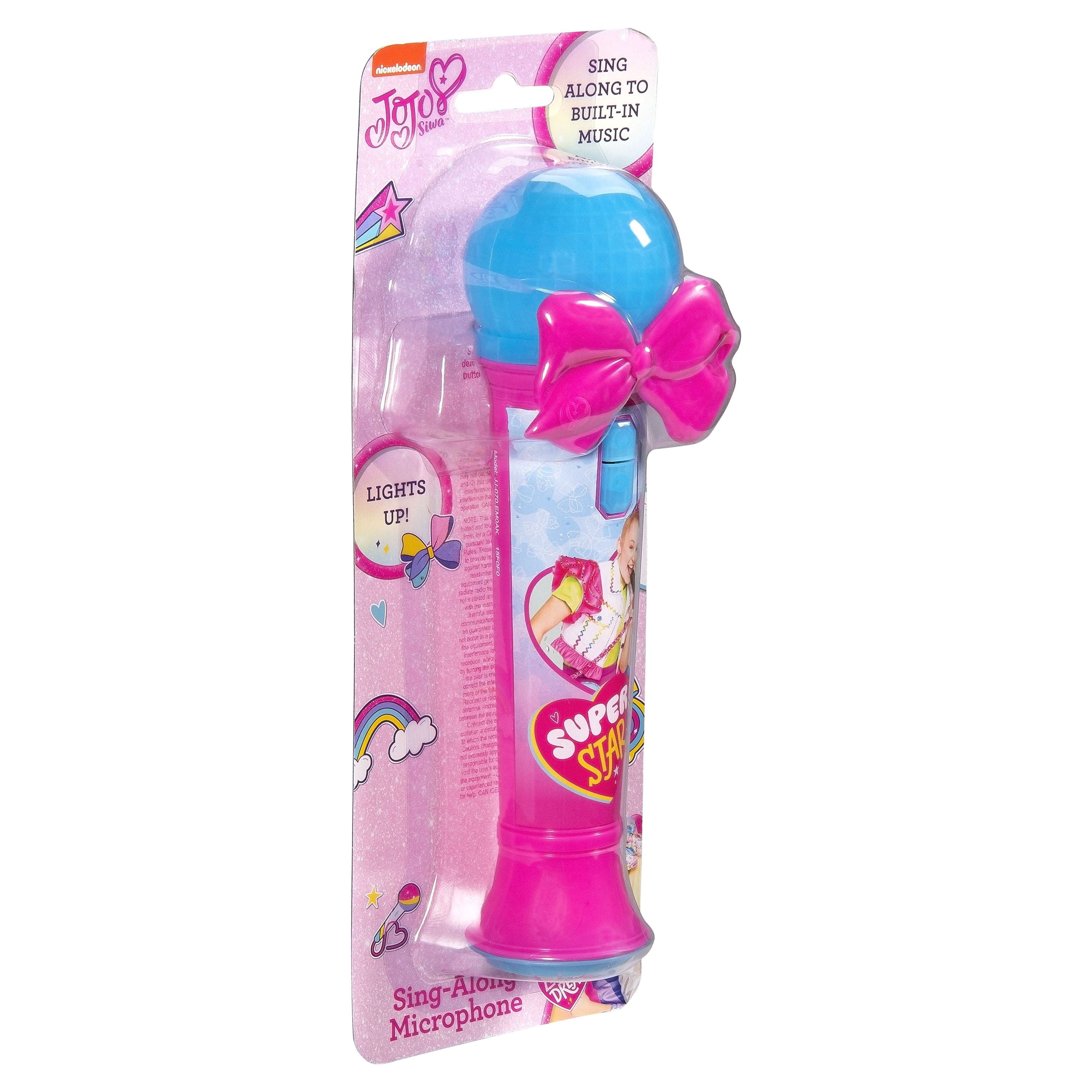 KIDdesigns Jojo Siwa Sing Along Microphone, Flashing Lights, Toy Musical Instruments