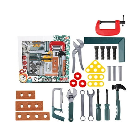

Repair Toolbox Toy Set Play House Simulation Screwdriver Electric Drill Toy Suitcase