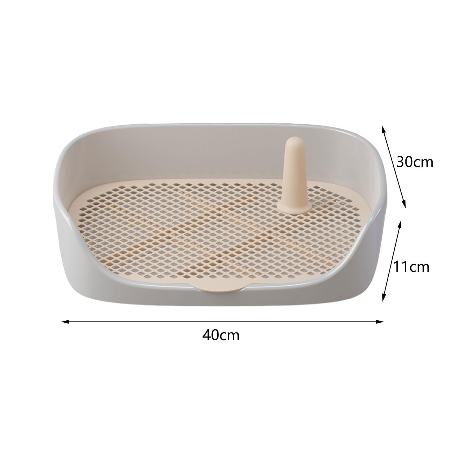 Dog Toilet Training Potty Tray Training Pad Toilet Pee Pad Holder Apartment Loo Pets Supplies Pans Pet Potty Trainer for Other Pets Gray 40x30x11cm