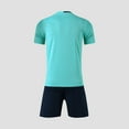 thumbnail image 4 of Delliss Boys' Two Piece Set V Neck Short Sleeve Top Elastic Waist Shorts Quick Dry Breathable Sweat Absorbing Sports Set 5-13 Years, 4 of 4