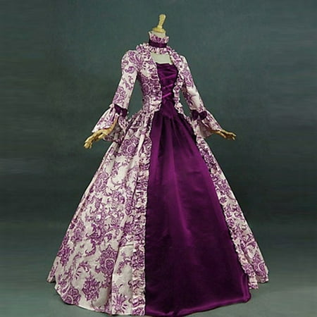 Abomasnow Renaissance Medieval Dress for Women Halloween Flared Sleeve Wide Neck Bodycon Retro Ball Gowns Gothic Court Vintage Maxi Dress Corset Cocktail Dresses Cosplay Costume