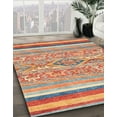 thumbnail image 3 of Ahgly Company Machine Washable Indoor Round Abstract Grapefruit Red Area Rugs, 5' Round, 3 of 7