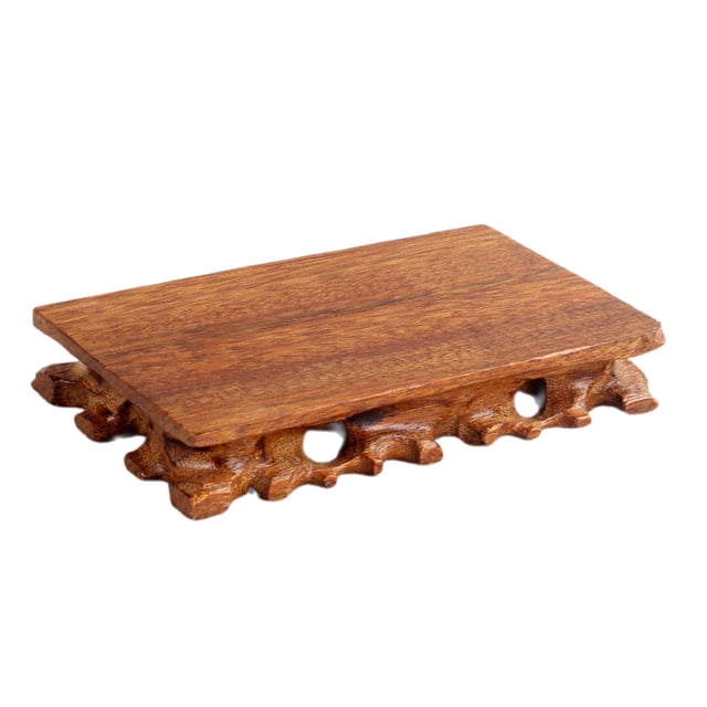 DOLITY Base en Bois Rétro Support de Couverts Base de Théière Base de Pot de Fleurs Vase Base Bonsaï