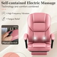thumbnail image 5 of Homall Angle Height Adjustable Office Chair&nbsp;Reclining Computer Chair Ergonomic Executive Leather Chair Support 8 Hours Heavy Duty Design,Pink, 5 of 7