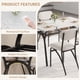 thumbnail image 4 of Moderno 5 - piece dining mesa set con almacenamiento: 43.3 pulgada kitchen mesa y 4 forrado sillas para small - space dining in breakfast nook, apartment o compact homes, 4 of 8